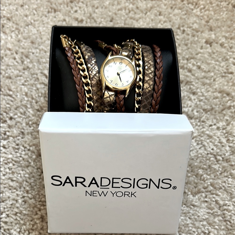 Sara Designs New York wrap watch